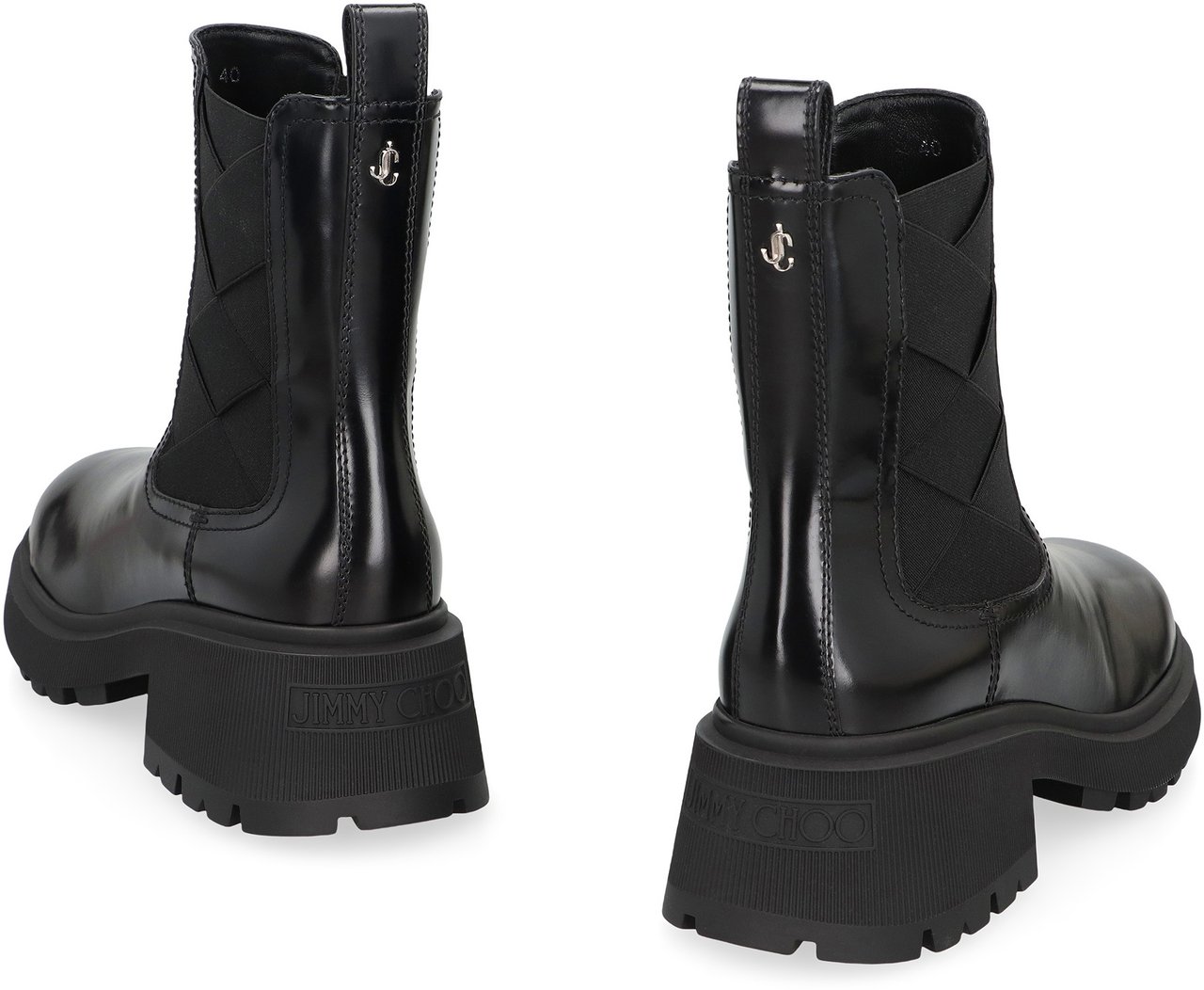 Jimmy Choo Louri ankle boots in leather Zwart