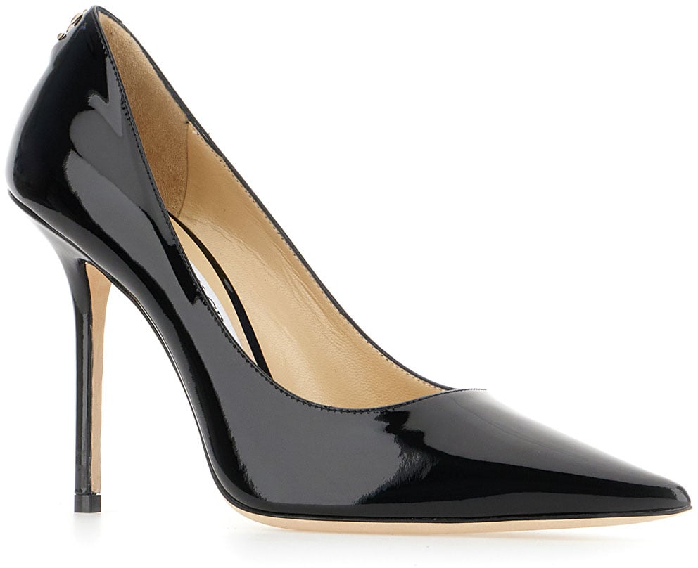 Jimmy Choo Black leather Love pumps Zwart