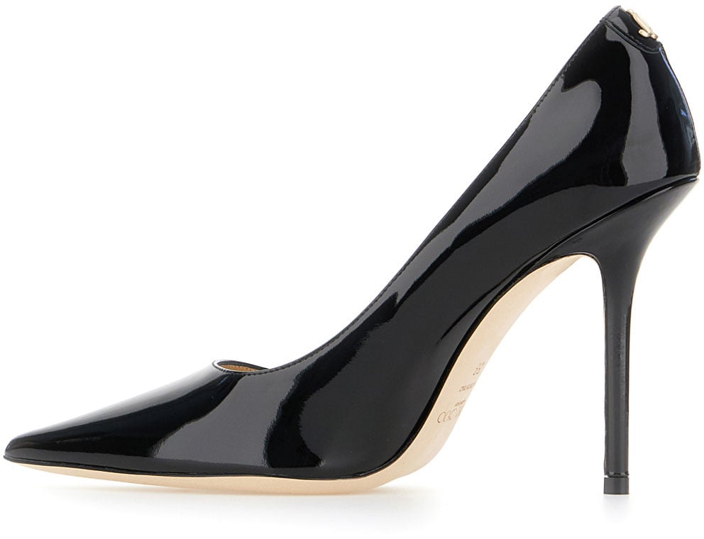 Jimmy Choo Black leather Love pumps Zwart
