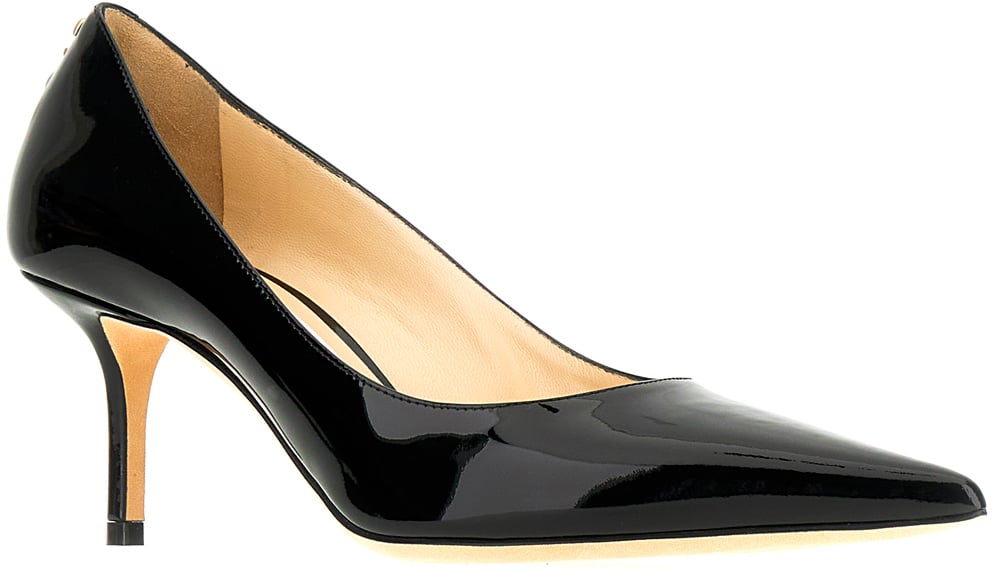 Jimmy Choo Jimmy Choo Black leather Love pumps Zwart