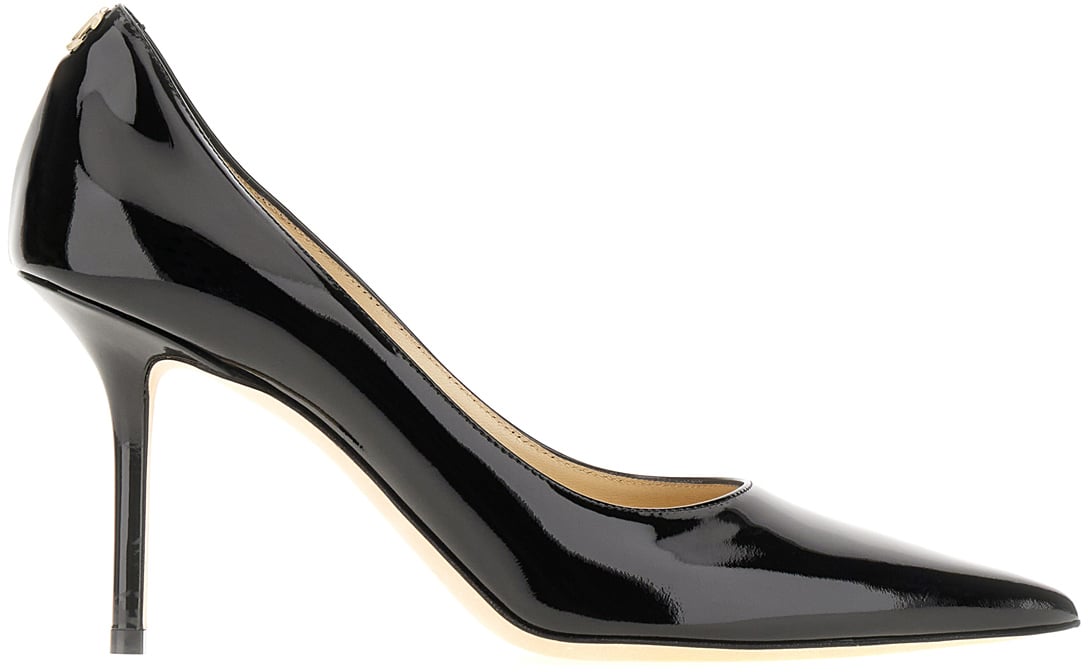 Jimmy Choo Jimmy Choo Black leather Love pumps Zwart