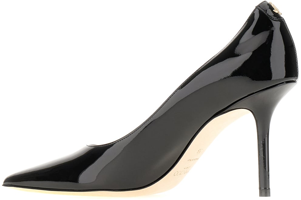 Jimmy Choo Jimmy Choo Black leather Love pumps Zwart