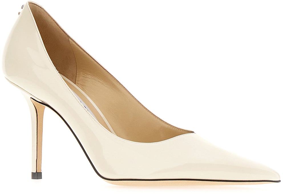 Jimmy Choo Jimmy Choo Ivory leather Love pumps Neutraal