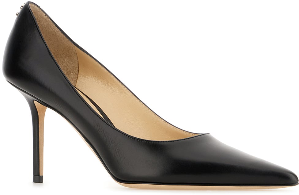 Jimmy Choo Jimmy Choo Black leather Love pumps Zwart