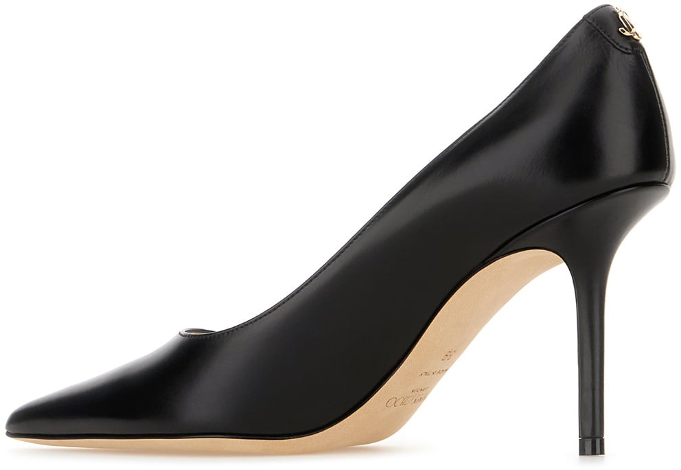 Jimmy Choo Jimmy Choo Black leather Love pumps Zwart