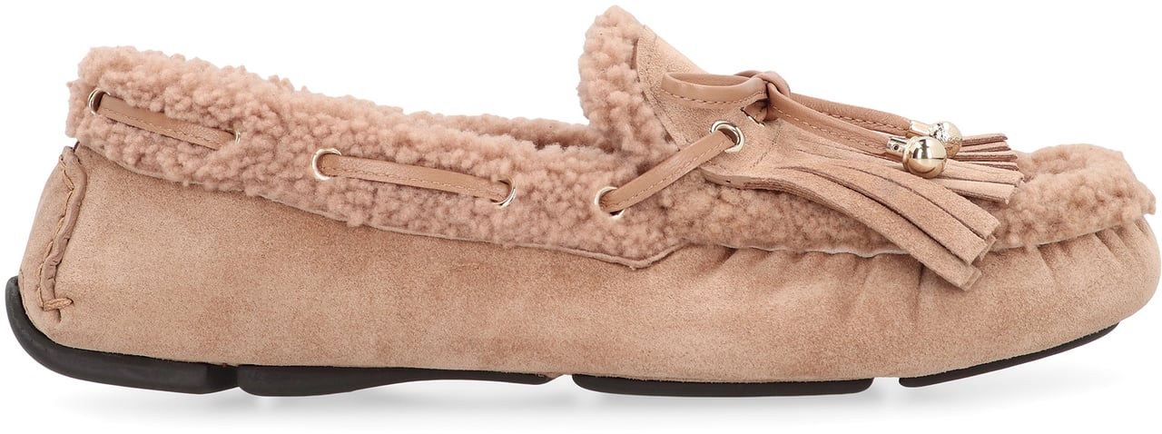 Jimmy Choo Moccasins Manon F in suede Bruin