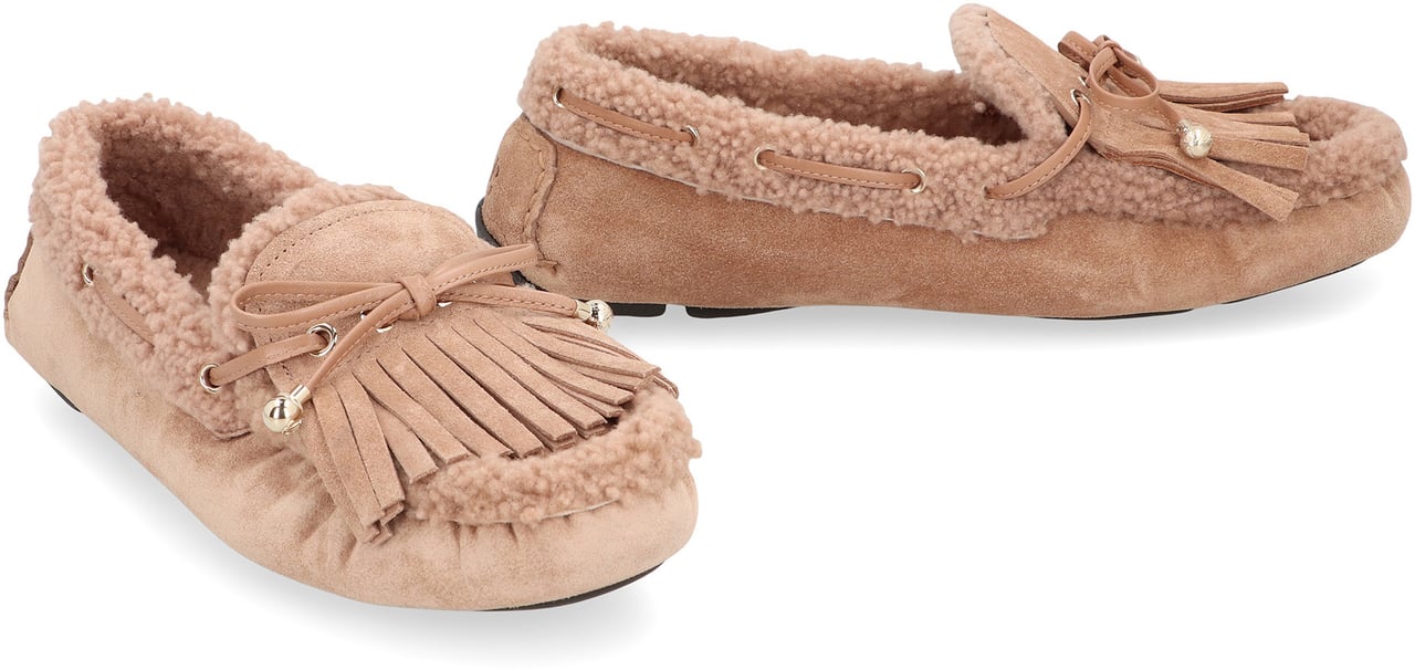 Jimmy Choo Moccasins Manon F in suede Bruin
