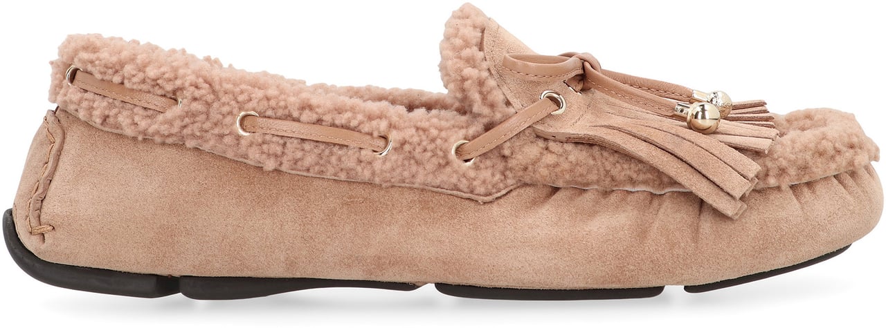 Jimmy Choo Moccasins Manon F in suede Bruin