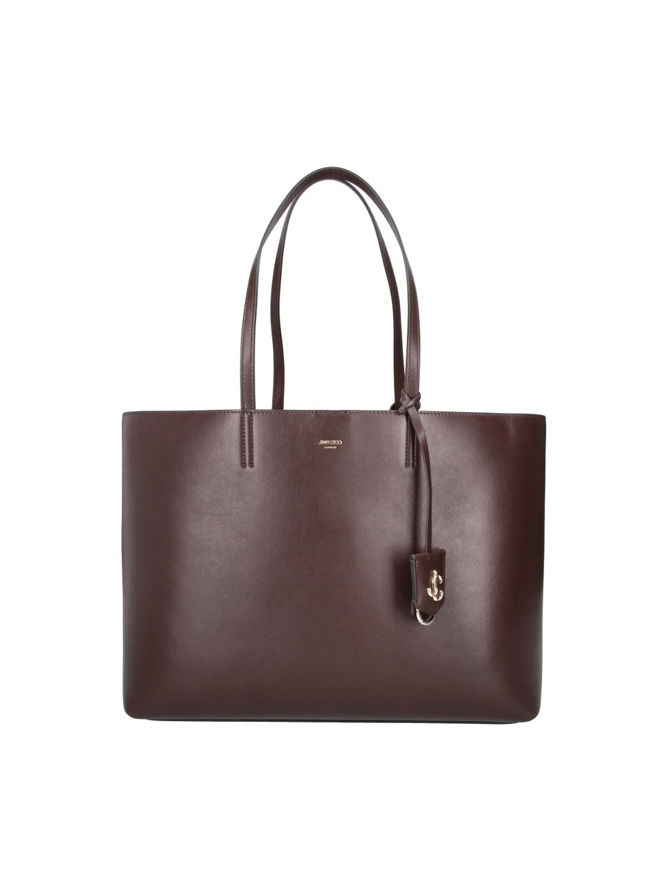 Jimmy Choo Brown Nine2Five Calf Leather Tote Bag Bruin