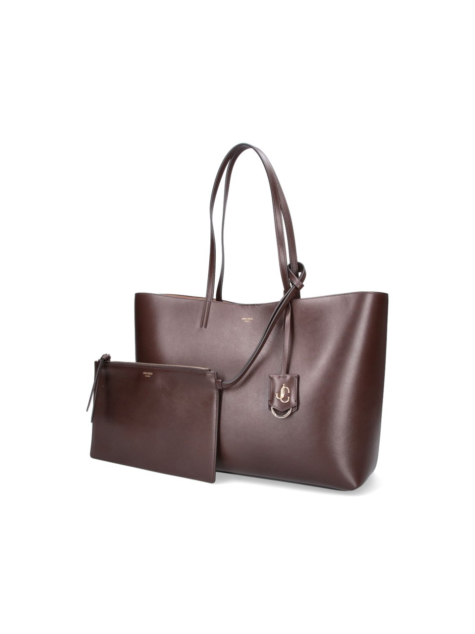Jimmy Choo Brown Nine2Five Calf Leather Tote Bag Bruin