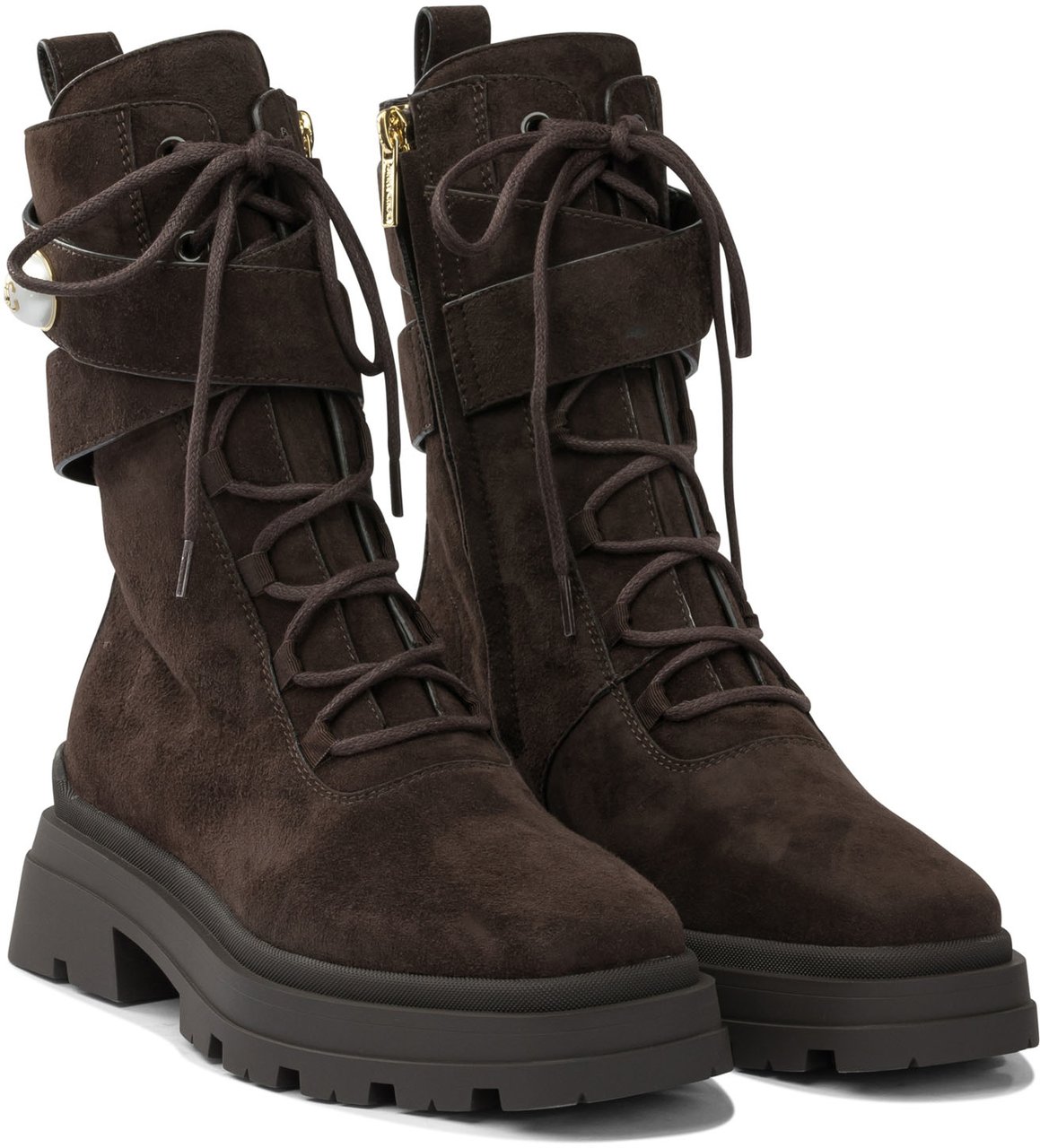 Jimmy Choo "Noemi" 45 mm Combat boots Bruin
