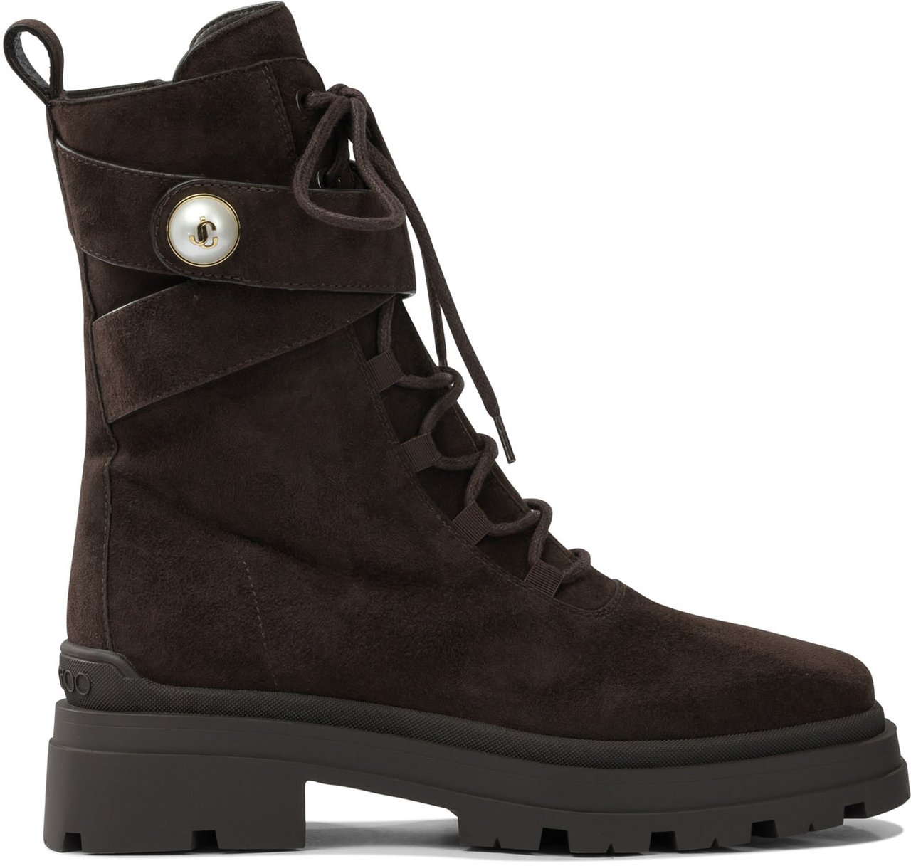 Jimmy Choo "Noemi" 45 mm Combat boots Bruin