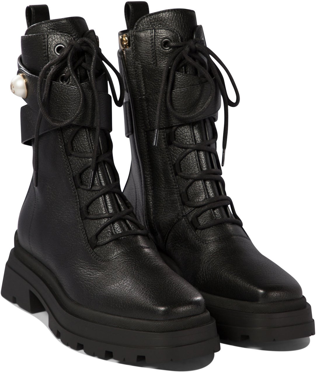 Jimmy Choo "Noemi 45" combat boots Zwart