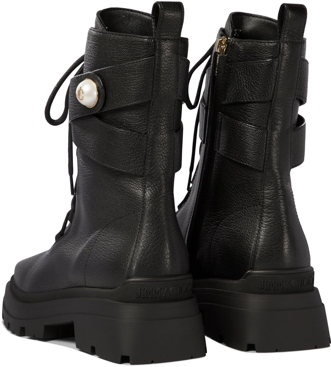Jimmy Choo "Noemi 45" combat boots Zwart