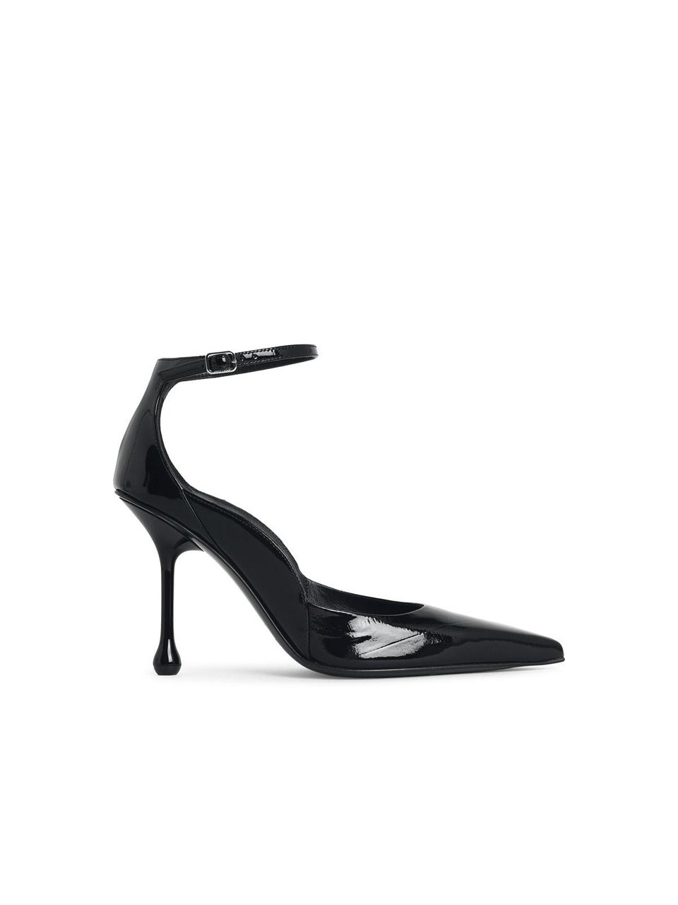 Jimmy Choo 'Quinci 95' Black Leather Pumps Zwart
