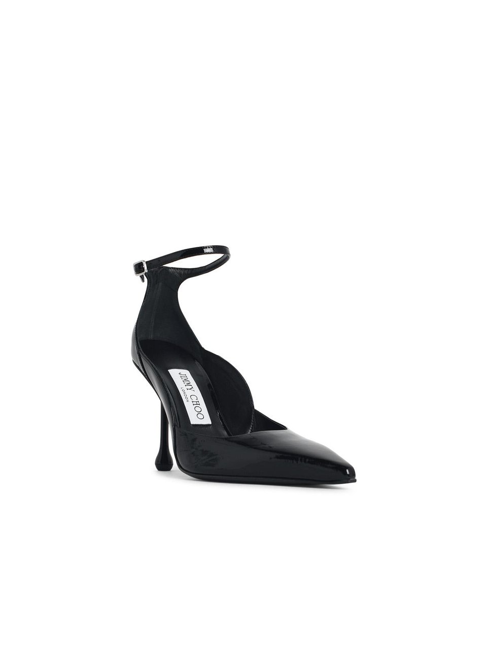 Jimmy Choo 'Quinci 95' Black Leather Pumps Zwart