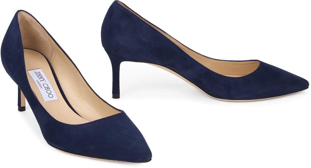 Jimmy Choo Romy 60 suede décolleté Blauw
