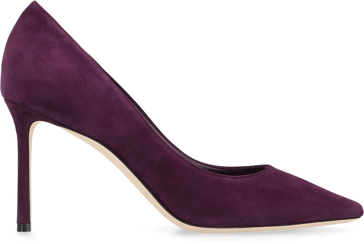 Jimmy Choo Décolleté Romy 85 in suede Paars