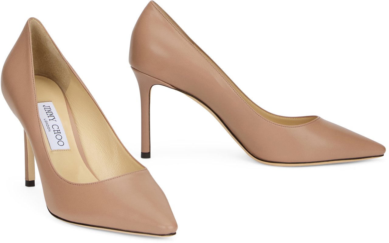 Jimmy Choo Décolleté Romy 85 in leather Roze