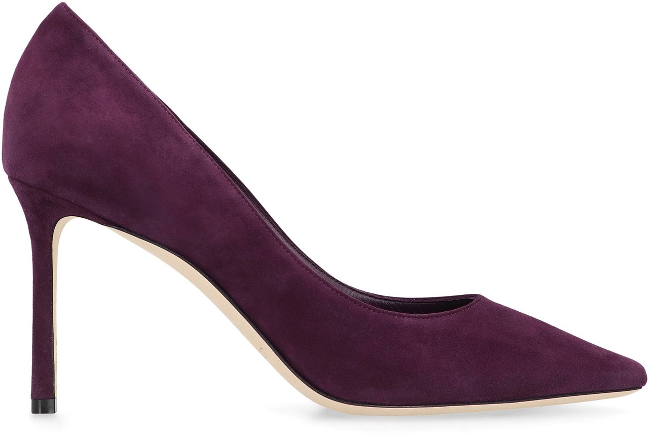 Jimmy Choo Décolleté Romy 85 in suede Paars