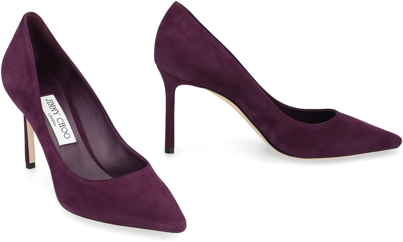 Jimmy Choo Décolleté Romy 85 in suede Paars