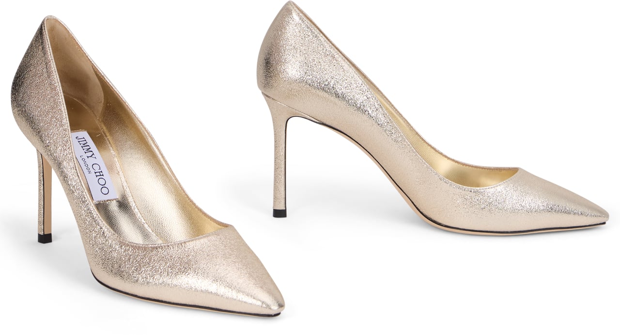 Jimmy Choo Pointed leather décolletage Neutraal