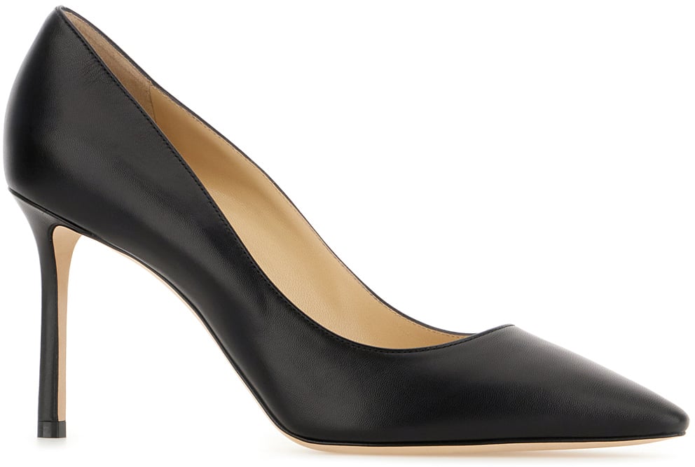 Jimmy Choo Jimmy Choo Black leather Romy pumps Zwart