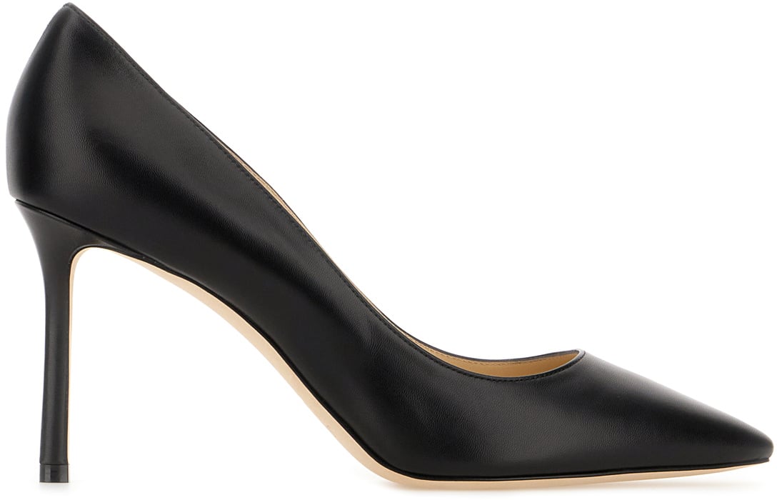 Jimmy Choo Jimmy Choo Black leather Romy pumps Zwart