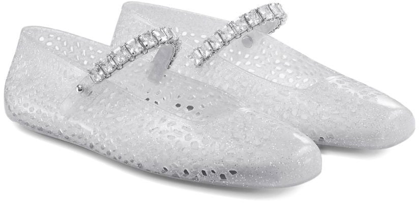 Jimmy Choo Flat Shoes Silver Zilver