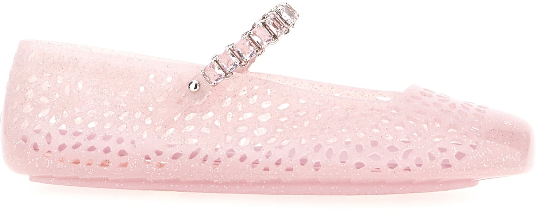 Jimmy Choo Pink rubber Jelly ballerinas Roze