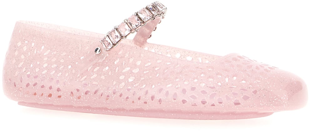 Jimmy Choo Pink rubber Jelly ballerinas Roze