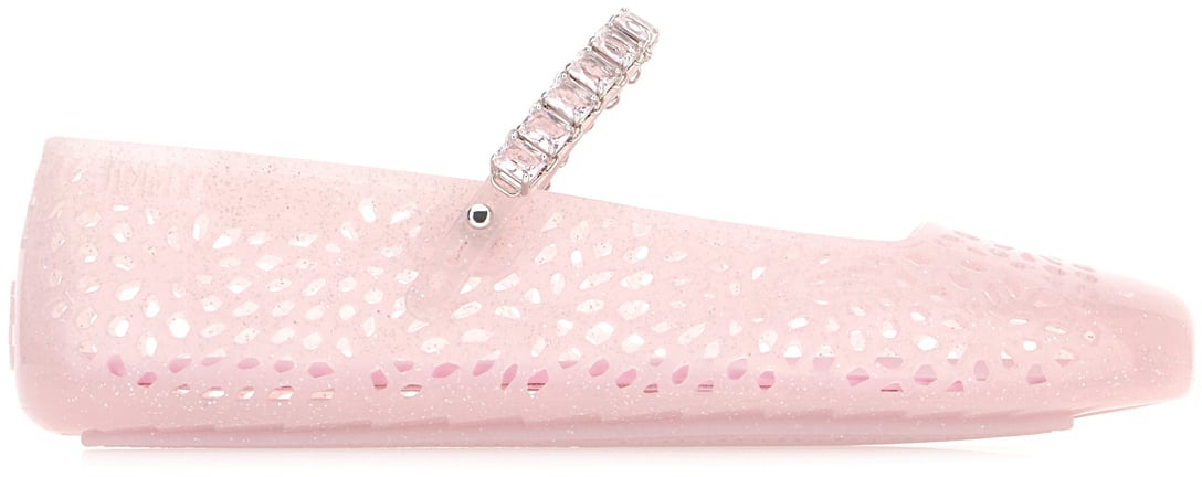 Jimmy Choo Jimmy Choo Pink rubber Jelly ballerinas Roze