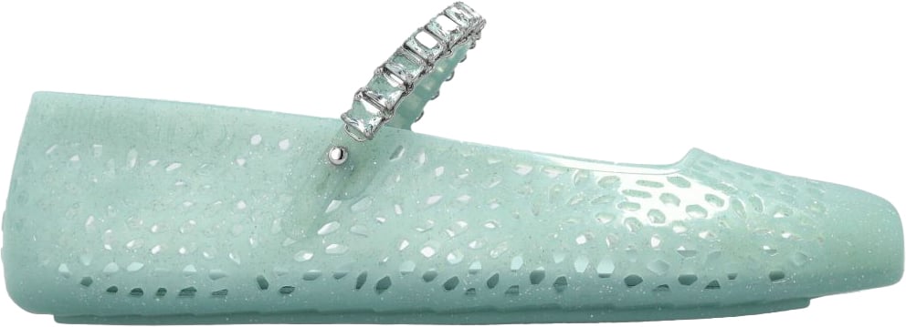 Jimmy Choo Flat Shoes Green Groen
