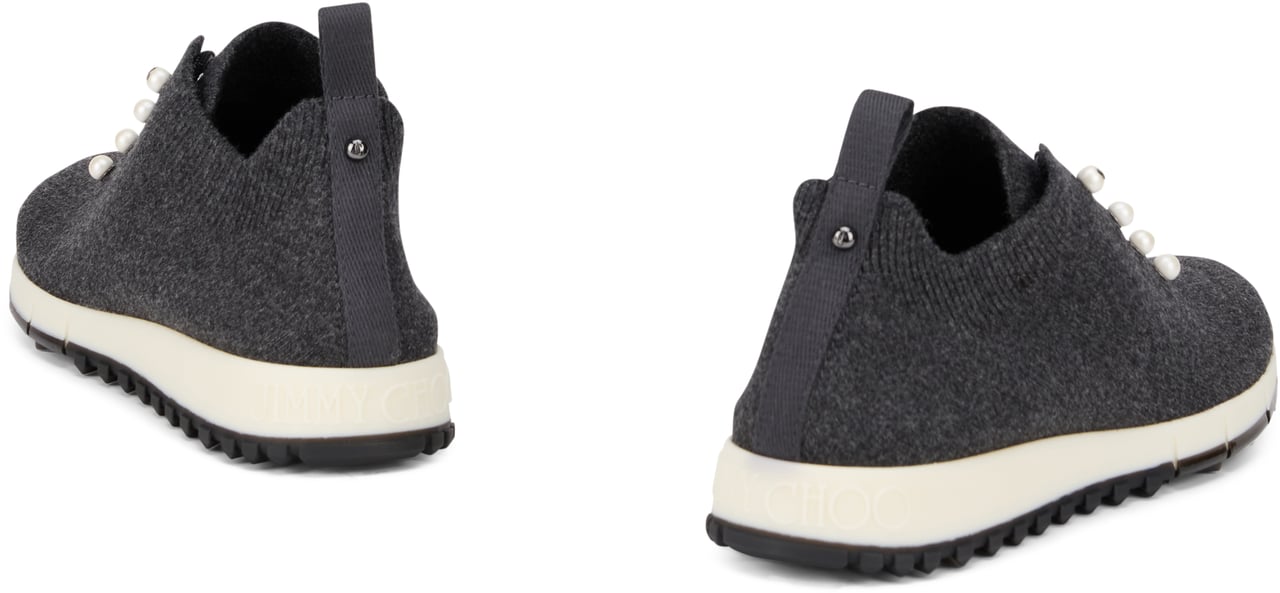 Jimmy Choo Low cashmere sneakers Grijs