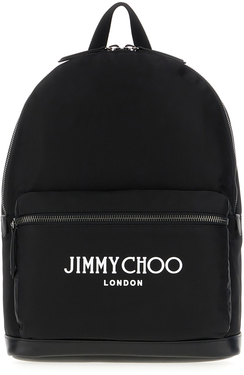 Jimmy Choo Jimmy Choo Black nylon backpack Zwart