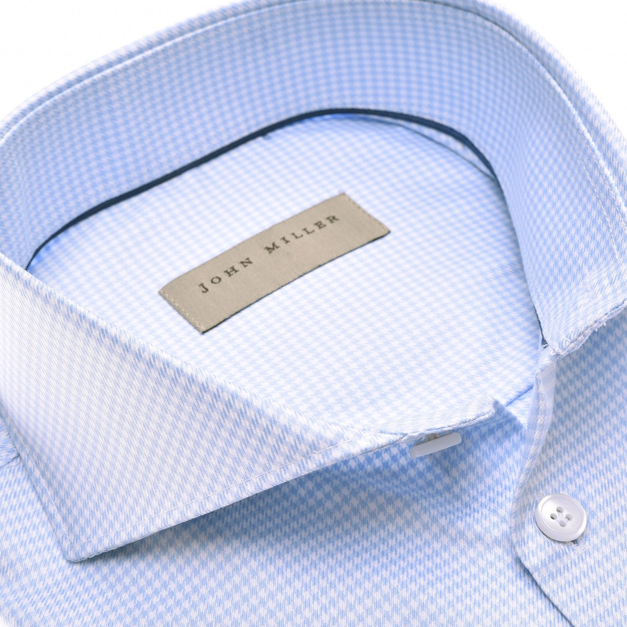 John Miller Tailored Fit Lange Mouw Overhemden Blauw 5140481-120 Blauw