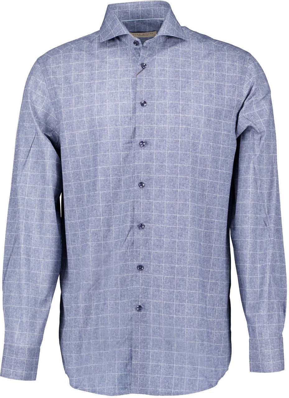 John Miller John Miller Tailored Fit Lange Mouw Overhemden Blauw 5140771-190 Blauw