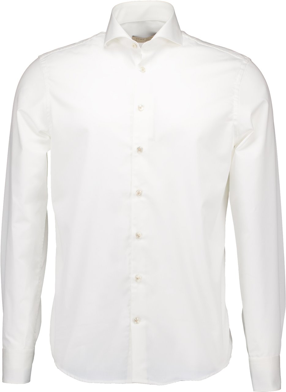 John Miller John Miller Lange Mouw Overhemden Creme 5141360-920-620-920 Beige