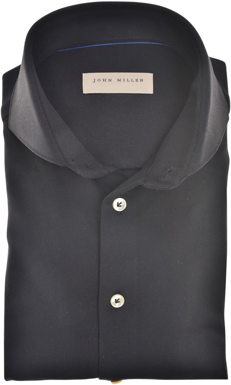 John Miller John Miller  Lange Mouw Overhemden Zwart 5141630 Zwart