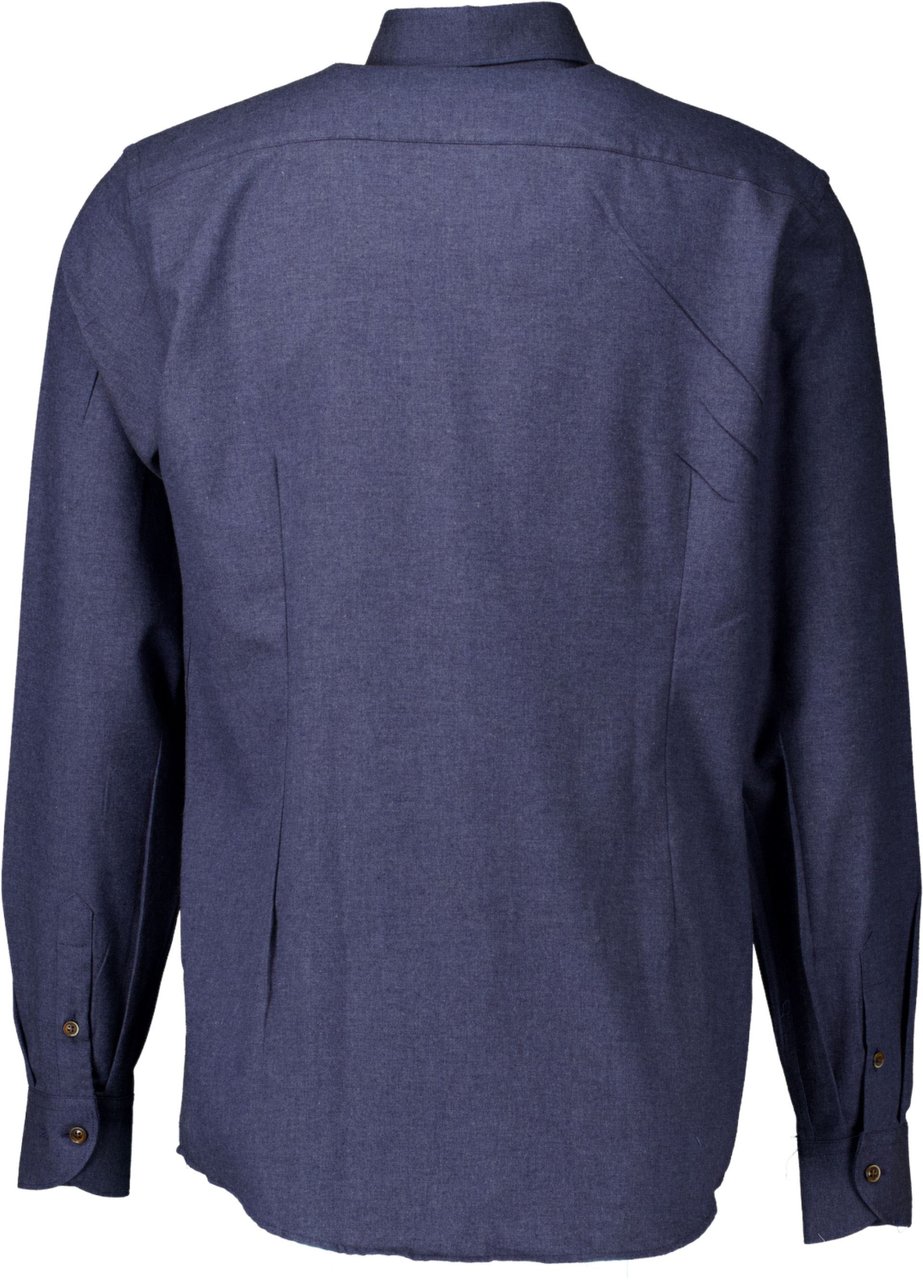 John Miller John Miller Lange Mouw Overhemden Donkerblauw 5141848 Blauw