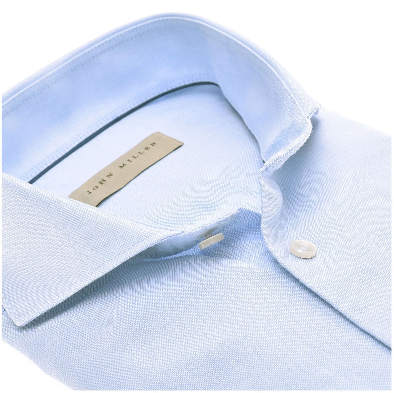 John Miller John Miller Lange Mouw Overhemden Lichtblauw 5142031 Blauw