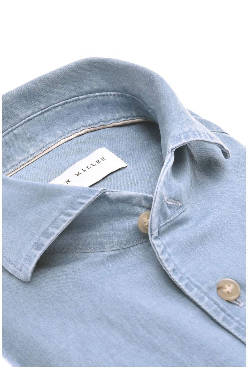 John Miller Overhemd Slim Fit Blauw 5142671 Blauw