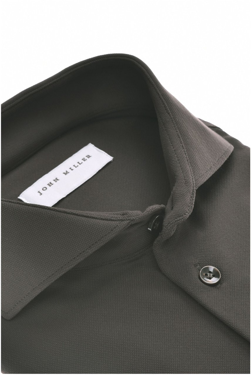 John Miller John Miller Overhemd Slim Fit  Groen 5142675 Groen
