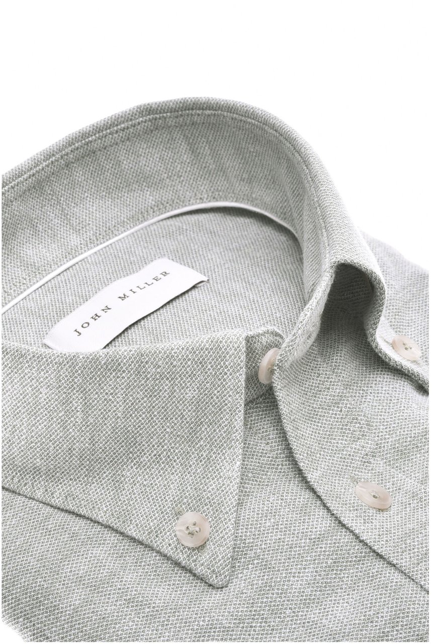 John Miller John Miller Overhemd Slim Fit Groen 5142705 Groen