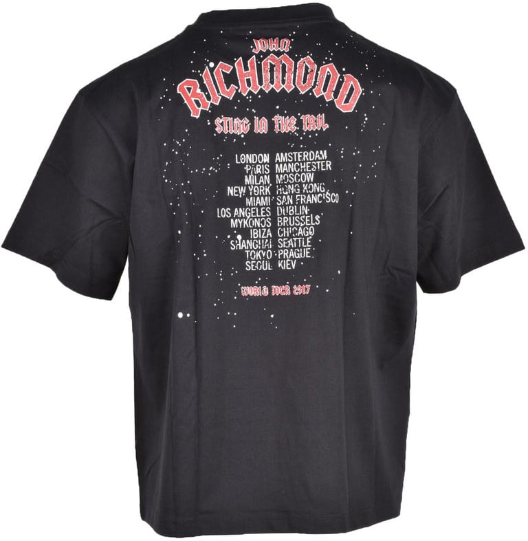 John Richmond John Richmond Men T-Shirt Zwart