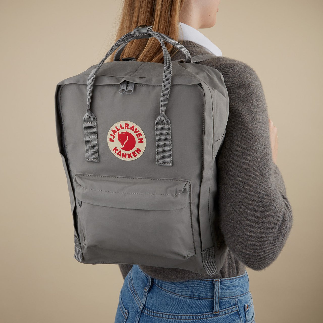 John Richmond Fjällräven Kånken - Tas - Grijs Grijs