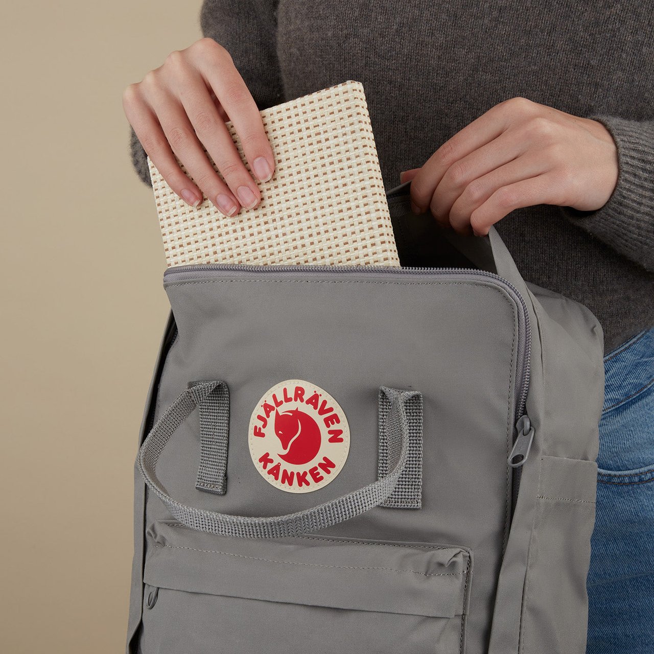 John Richmond Fjällräven Kånken - Tas - Grijs Grijs