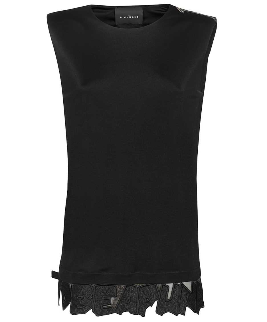 John Richmond Sleeveless top Zwart