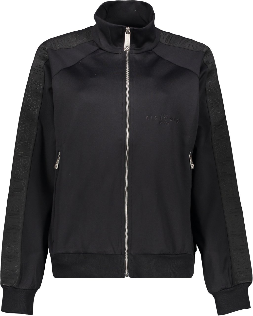 John Richmond Full zip hoodie Zwart