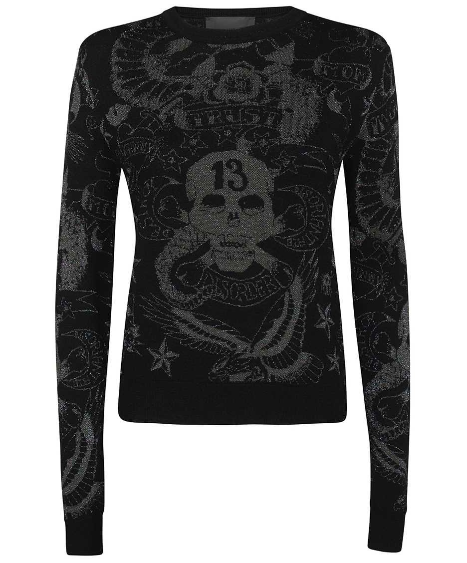 John Richmond Long sleeve crew-neck sweater Zwart